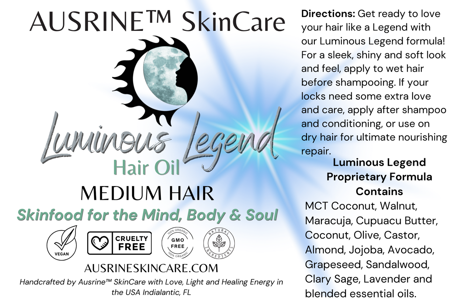 Luminous Legend Hair Oil - MEDIUM Hair