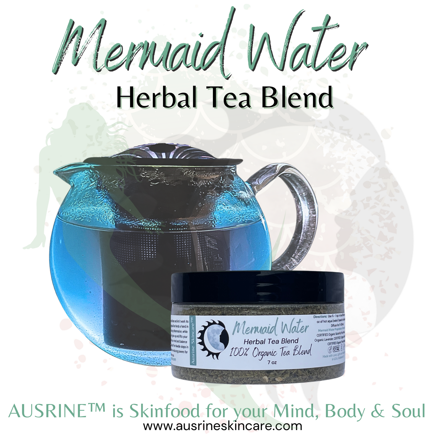 Mermaid Water Organic Herbal Tea Blend