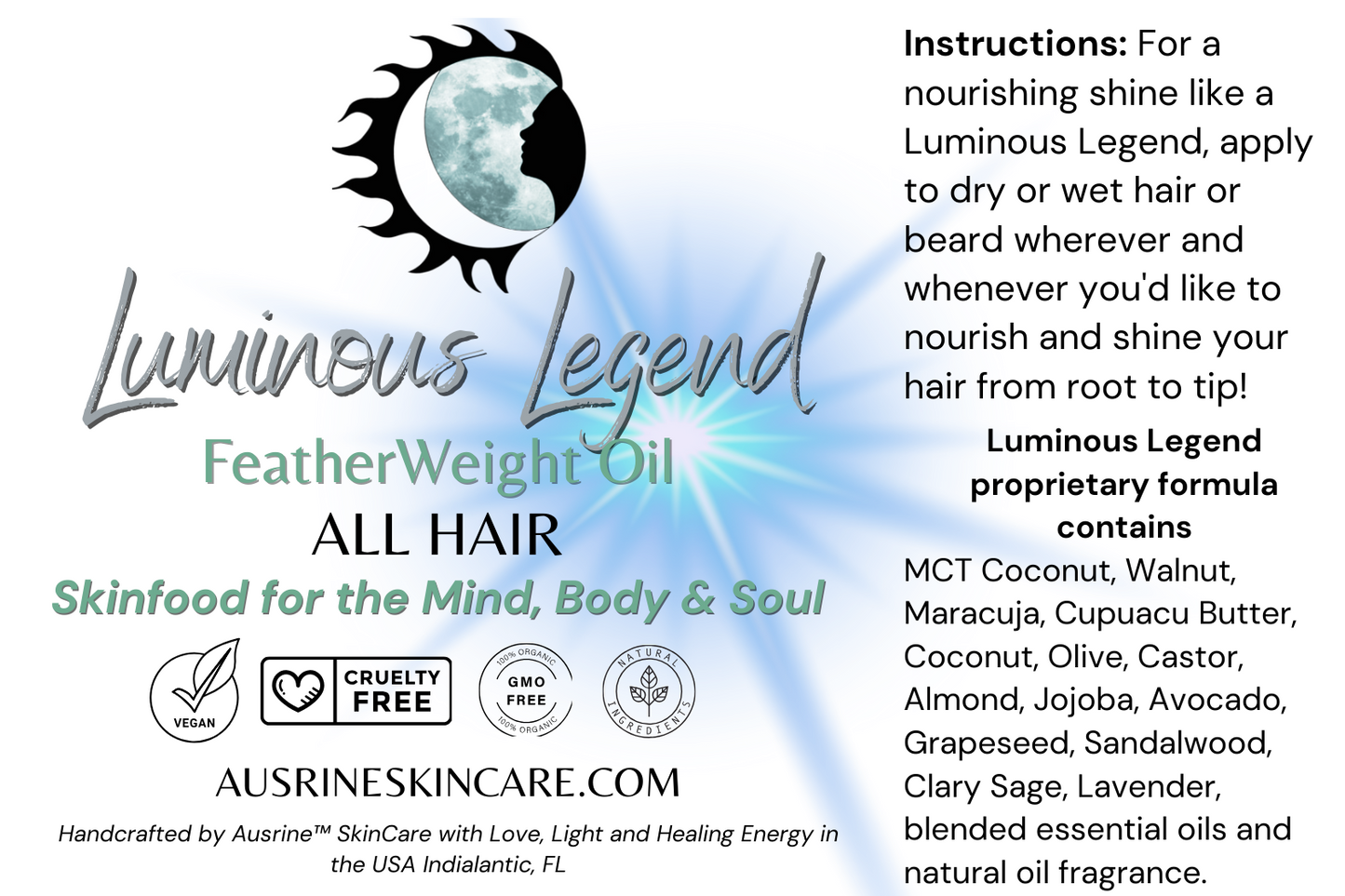 Luminous Legend FeatherWeight Hair Oil - ALL Hair