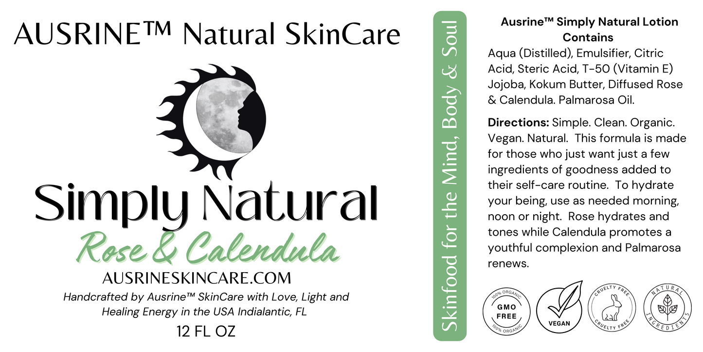 Rose & Calendula, Simply Natural Ultimate Hydration Lotion