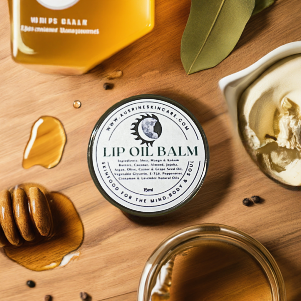 Lip Oil Balm 100% Natural Ingredients with Beeswax